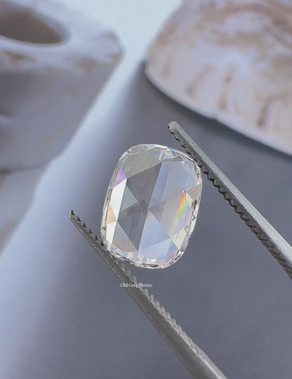 Rose Cut Cushion Lab Diamond