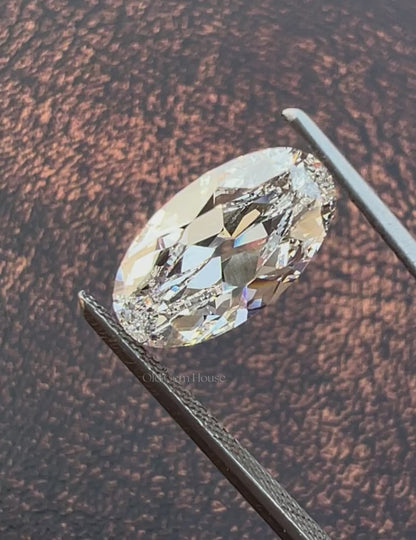 Old Mine Moval Lab Diamond -- 3.00 Ct