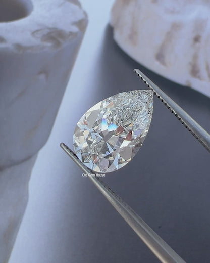 Old Mine Pear Cut Lab Grown Diamond