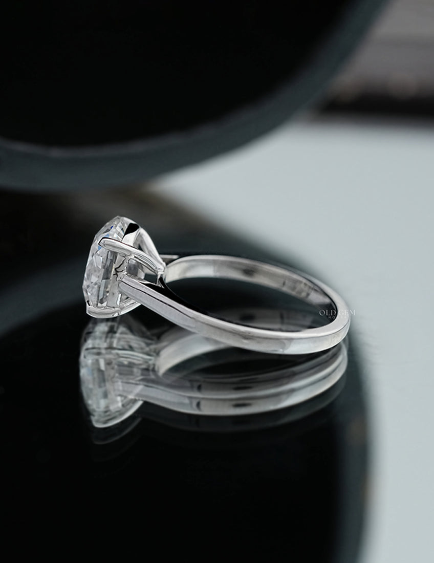 Old Mine Cushion Cut Solitaire Ring